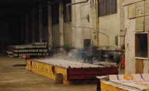 Прогрев железобетонных опор ЛЭП в формах СВ на заводе ЖБИ г. Челябинск